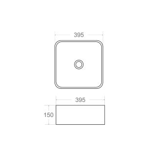 Раковина чаша Maretti UM13NS52-844, белая